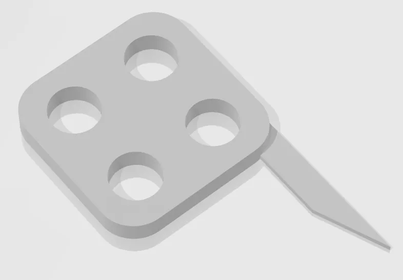 Bộ thu lông mini hình vuông 1x1 inch