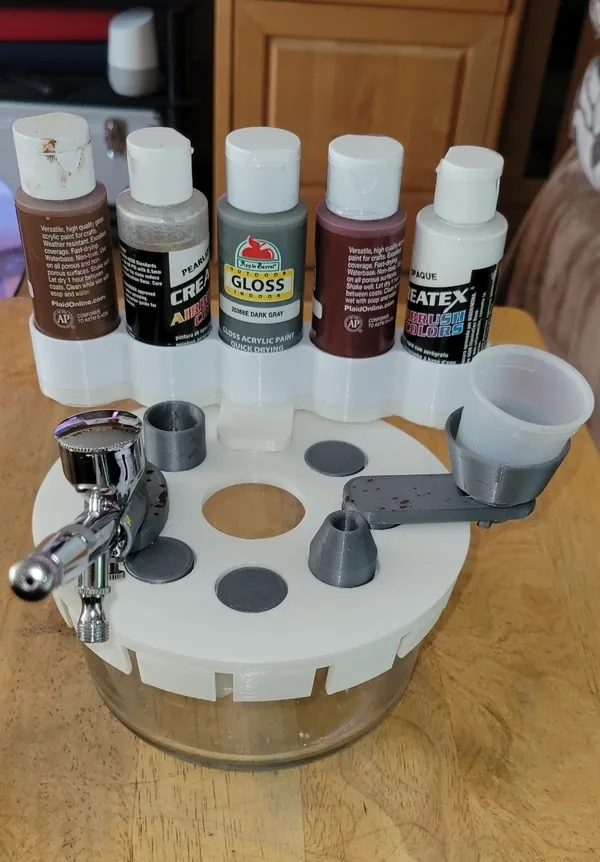 Giá đỡ bình sơn 5 chai cho máy phun sơn