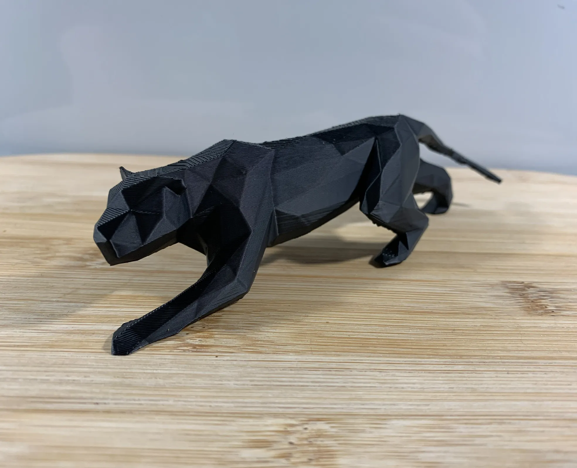 Panther thấp đa giác nghệ thuật thiết kế 3D