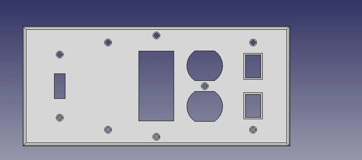 Nắp che ổ cắm điện US có tham số điều chỉnh 1-10 gang