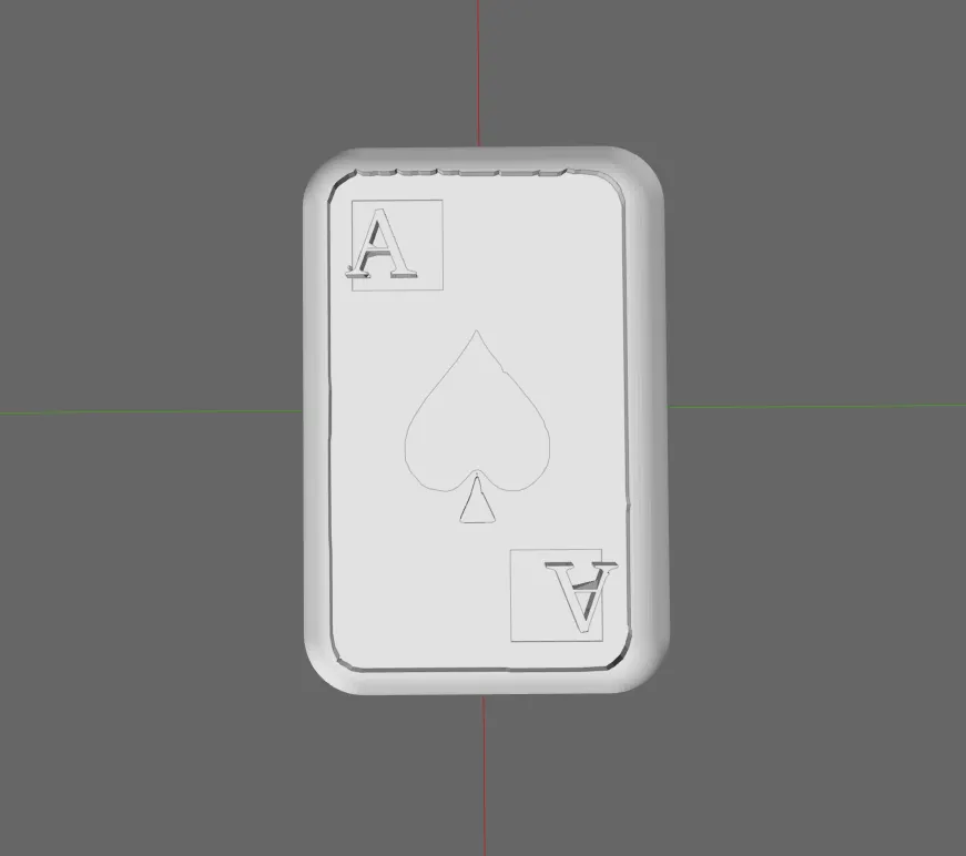 Nhẫn hình bích với chi tiết tinfoil độc đáo