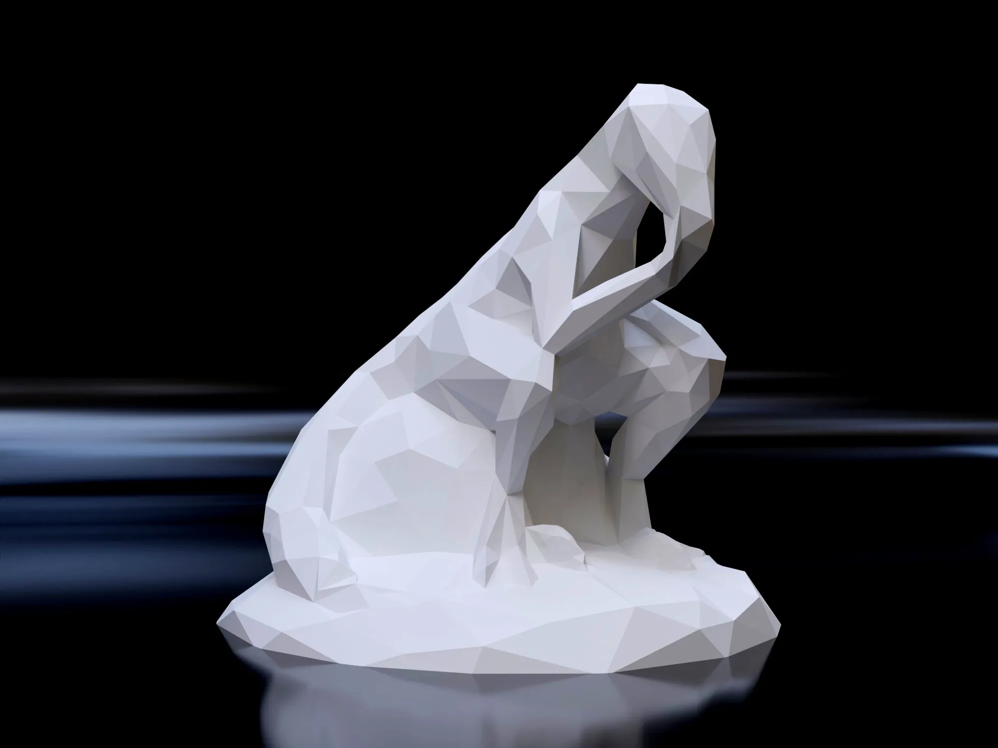 Nhân vật Philosoraptor phong cách Low Poly