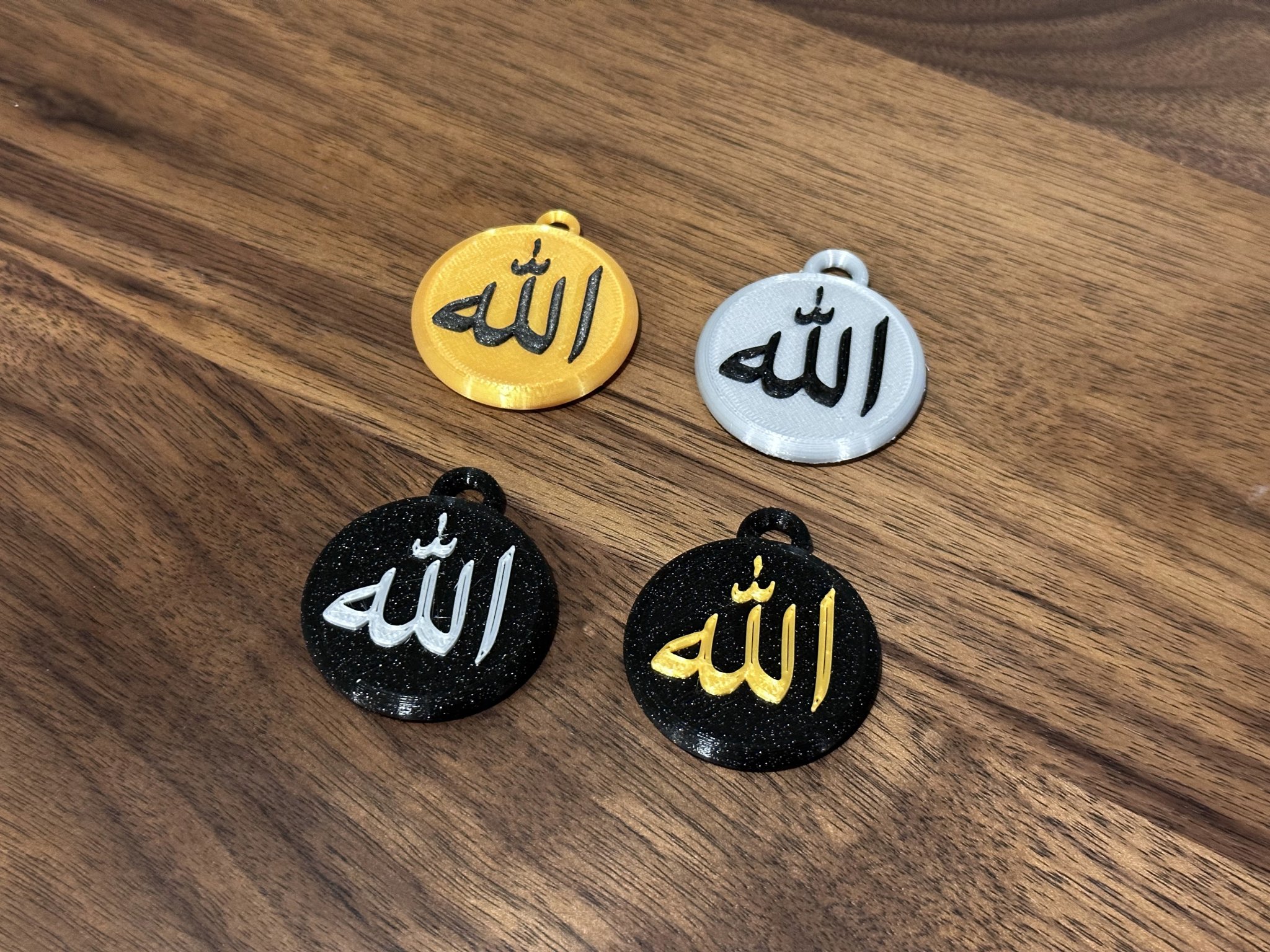 Móc khóa chữ "Allah" bằng tiếng Ả Rập
