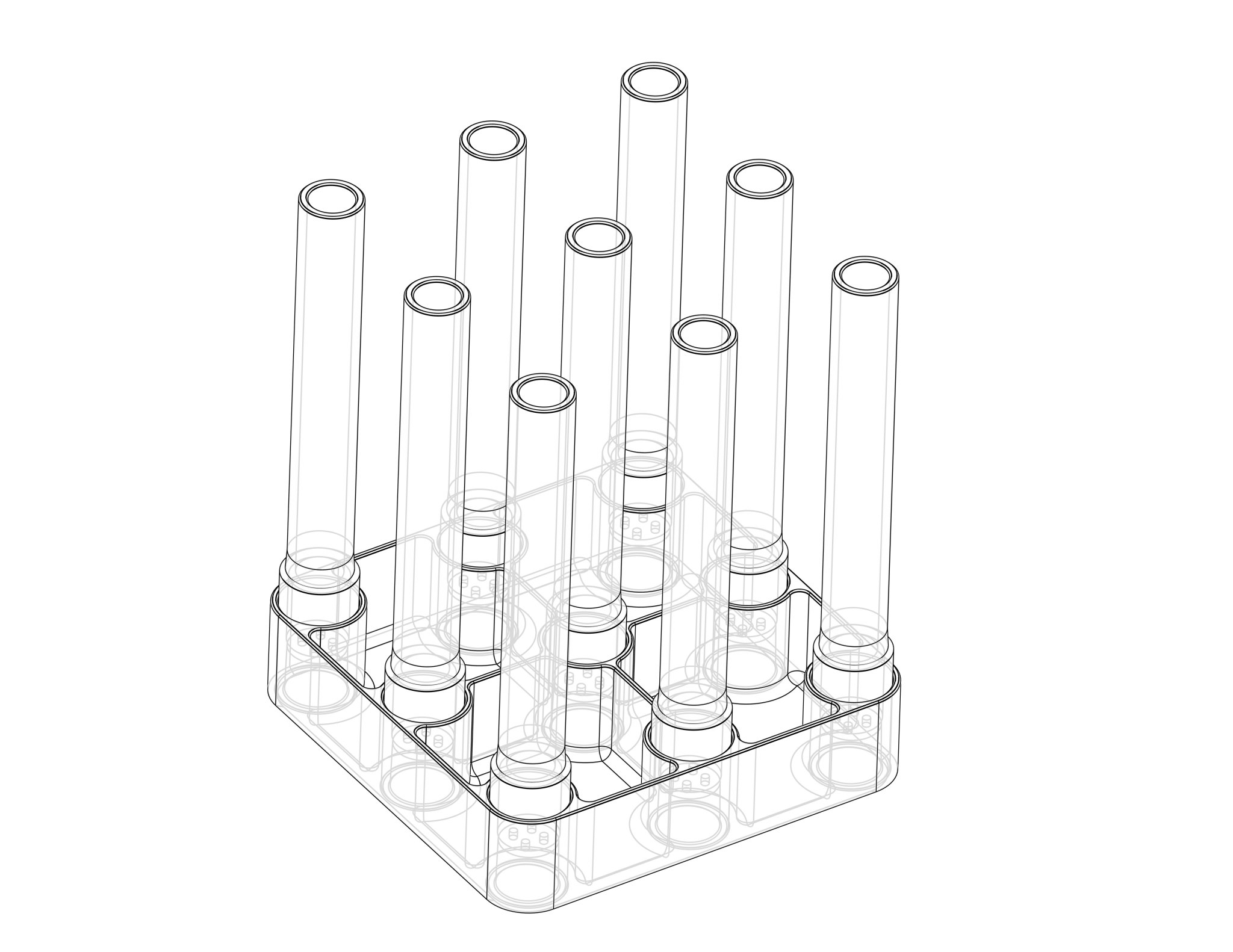 Giá đỡ cho ống Arizer với không gian cho các bộ phận nhỏ