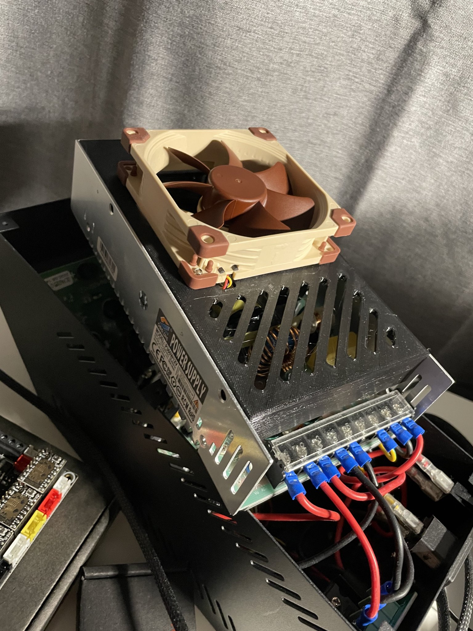 Nắp PSU CR-10S cho quạt 92mm Noctua