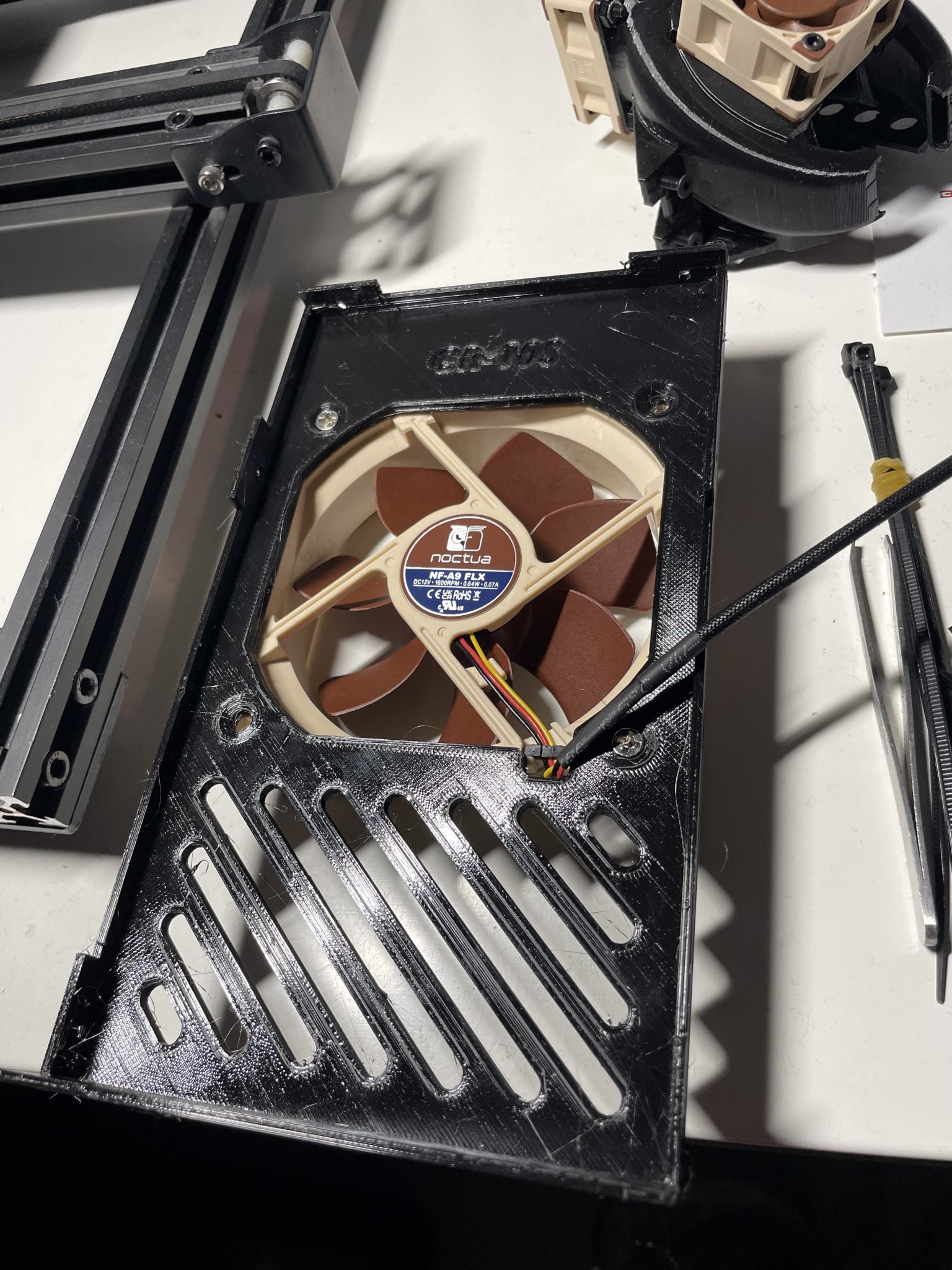 Nắp PSU CR-10S cho quạt 92mm Noctua