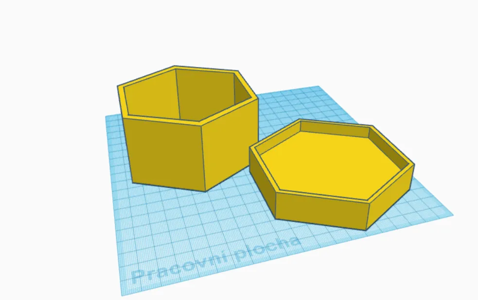 Hộp hình lục giác trang trí cho không gian sống