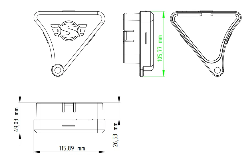 Ngăn chứa Simson S51 dưới yên xe với file FreeCAD