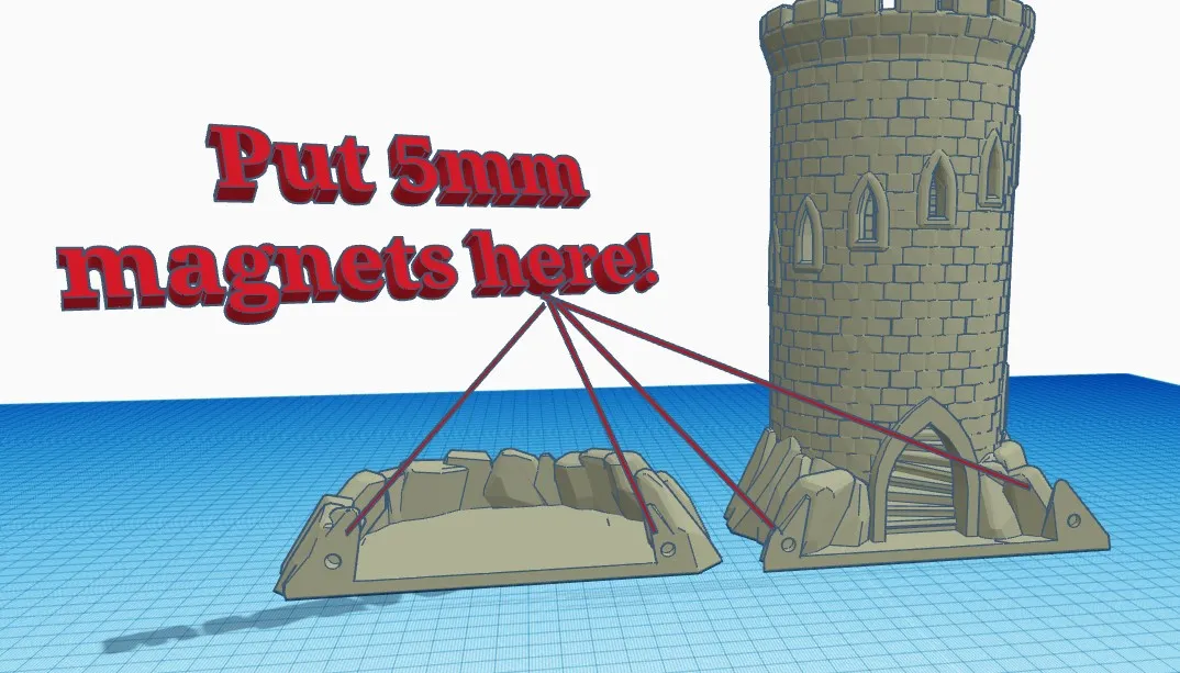 Tháp xúc xắc có nam châm