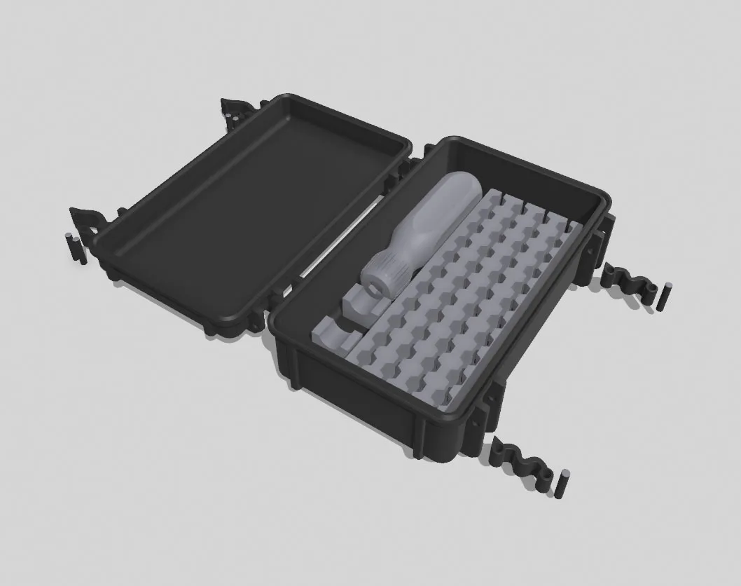 Giá đỡ tua vít và hộp chứa đầu vít tiện lợi