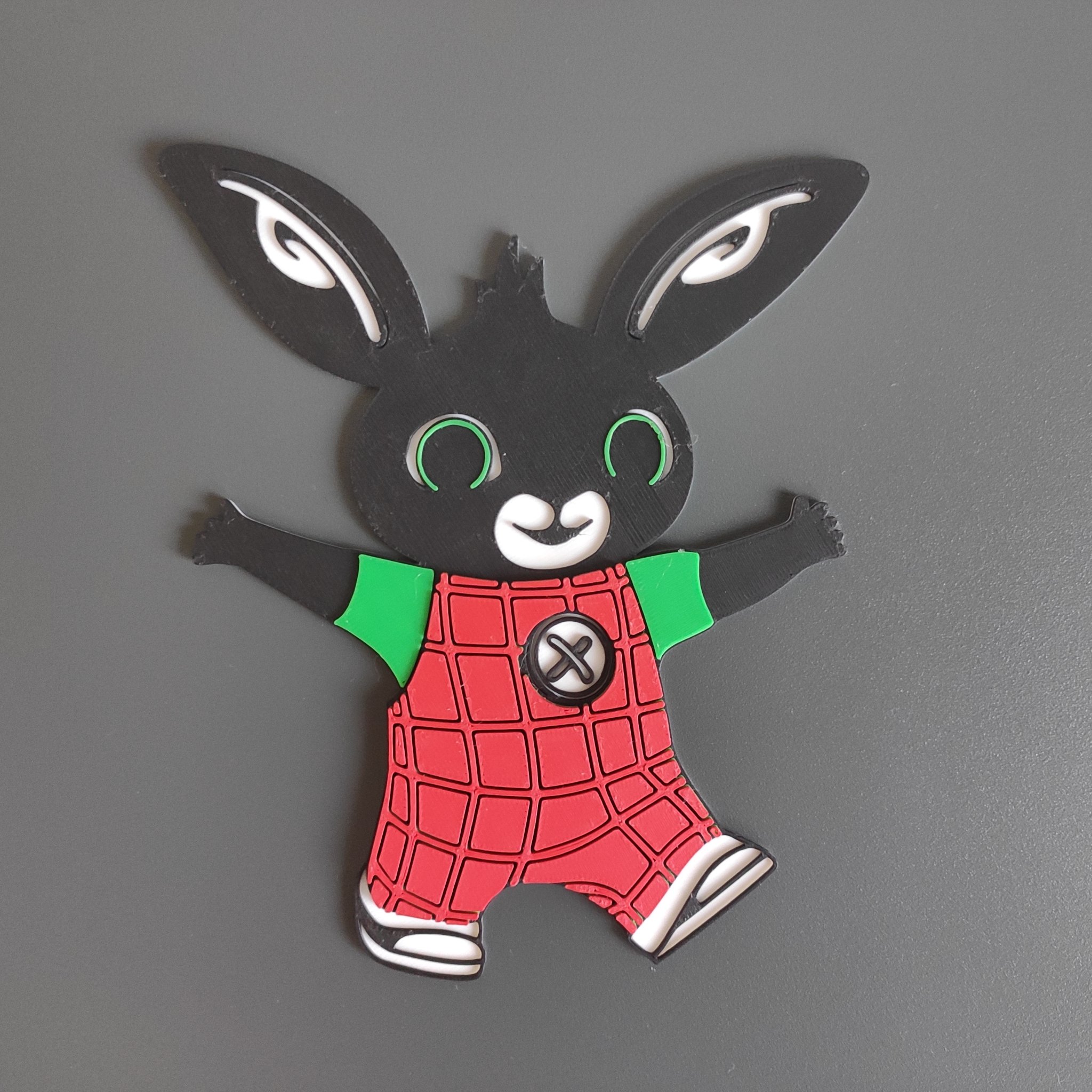 Mô hình thỏ Bing thiết kế 2D cho in ấn