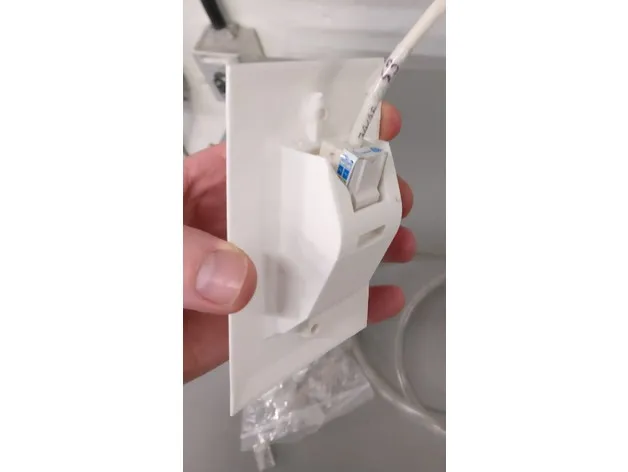 Nắp che keystone cho cáp ethernet gắn tường