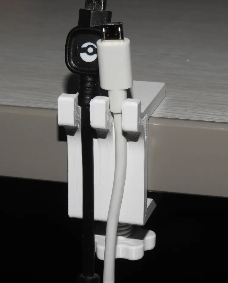 Giá đỡ cáp USB gắn bàn làm việc 2 cổng