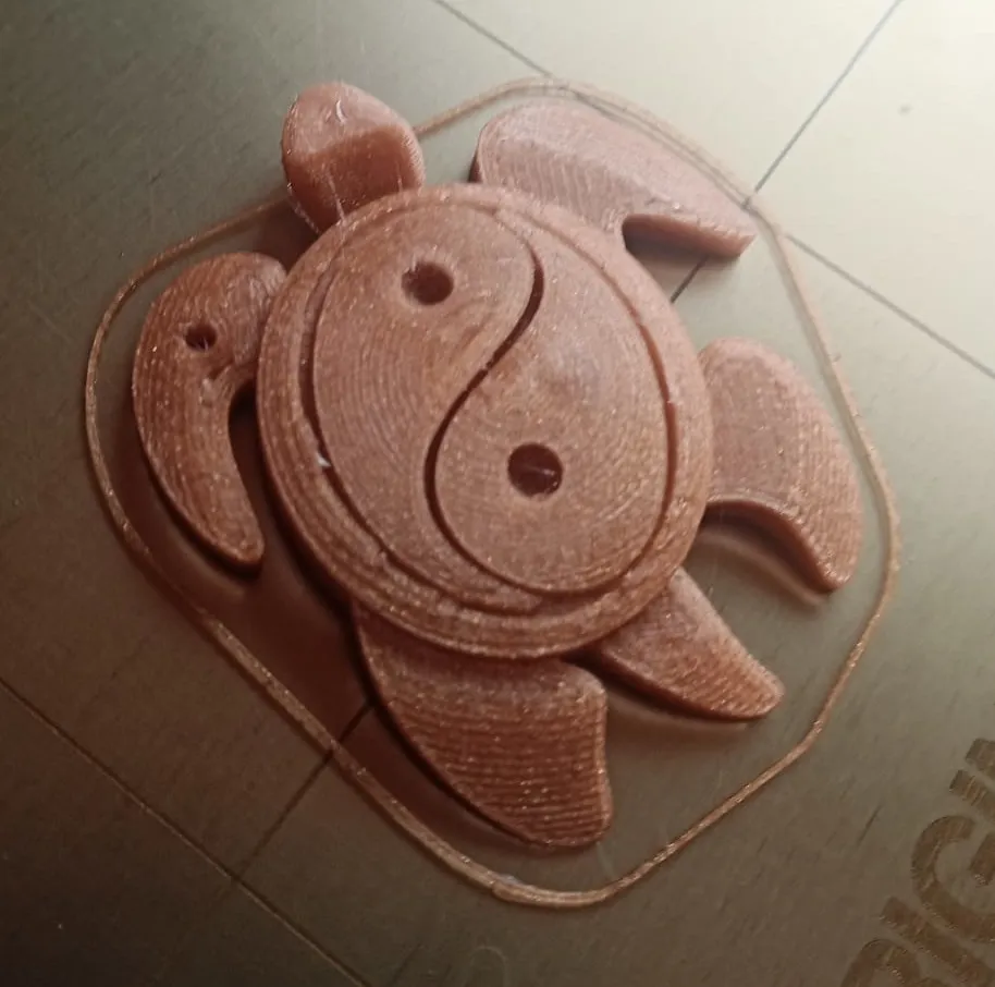 Mặt dây chuyền rùa Ying Yang độc đáo