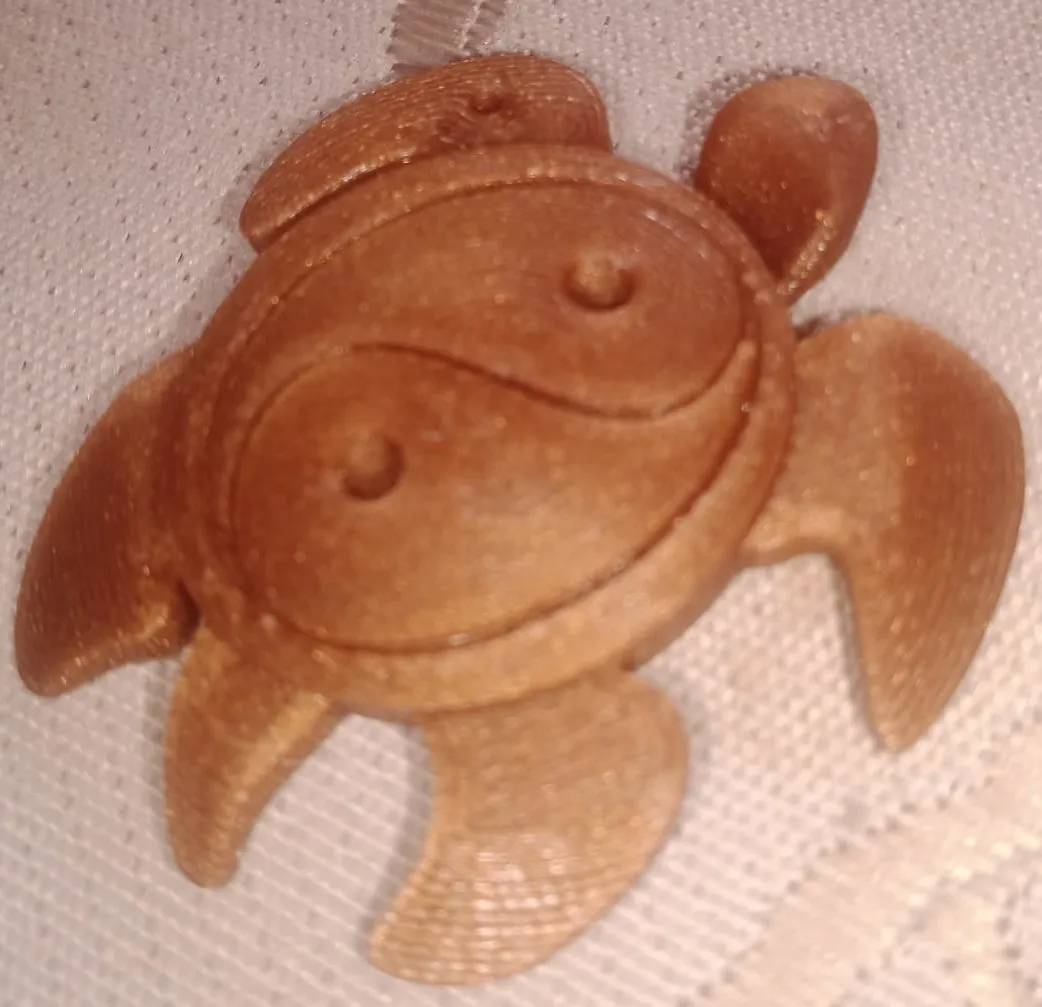 Mặt dây chuyền rùa Ying Yang độc đáo