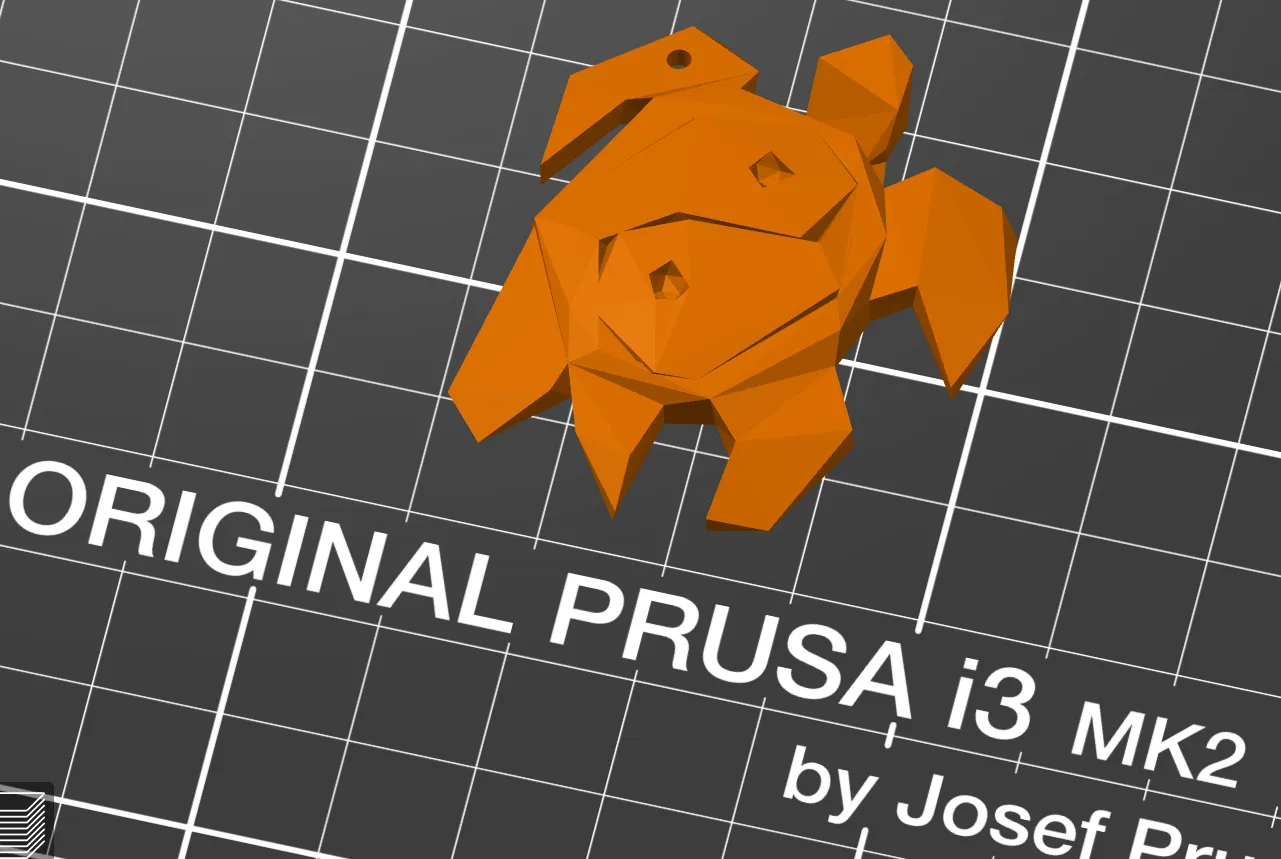 **Mặt dây chuyền rùa Ying Yang phong cách Low Poly**