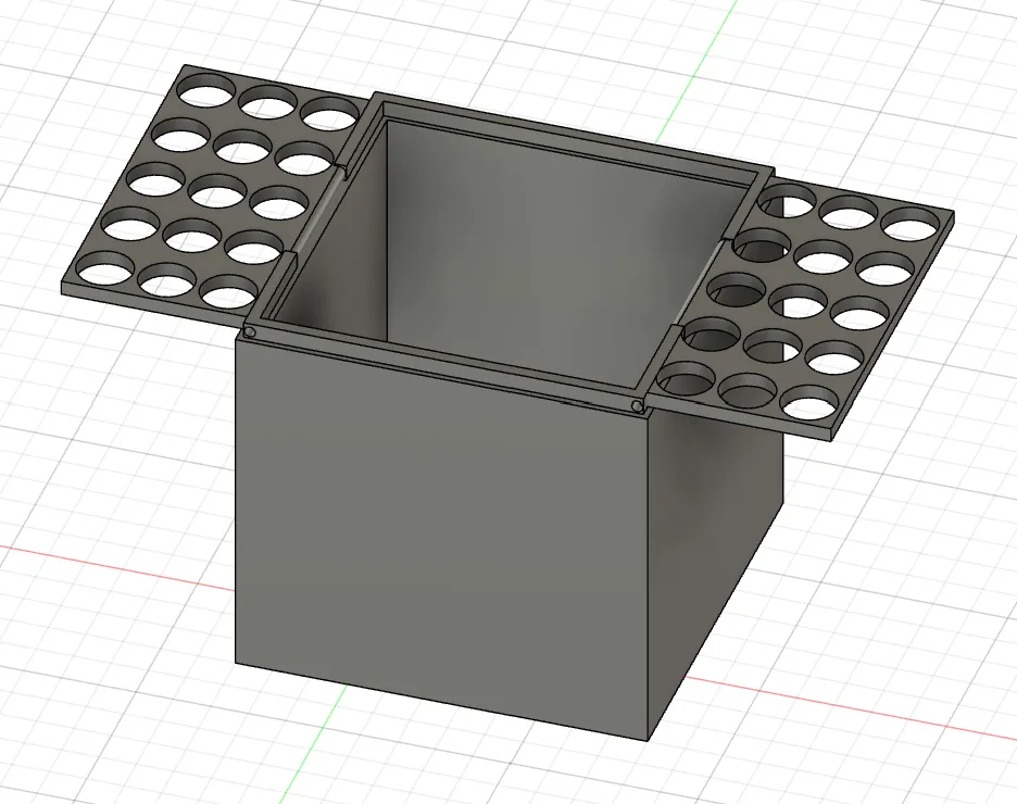 Bình để bút tối giản với nắp gập tiện lợi