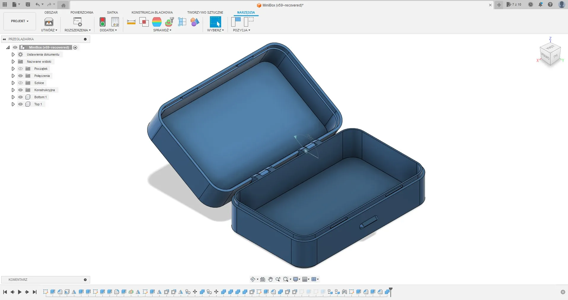 Hộp chắc chắn có bản lề, kết nối khớp chặt