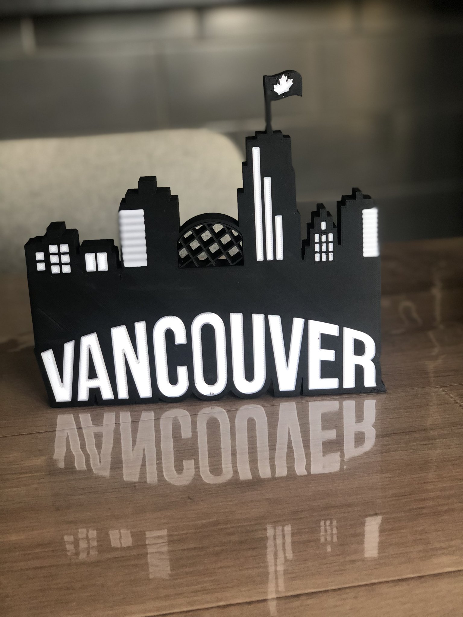 Đèn LED hình ảnh đường chân trời Vancouver