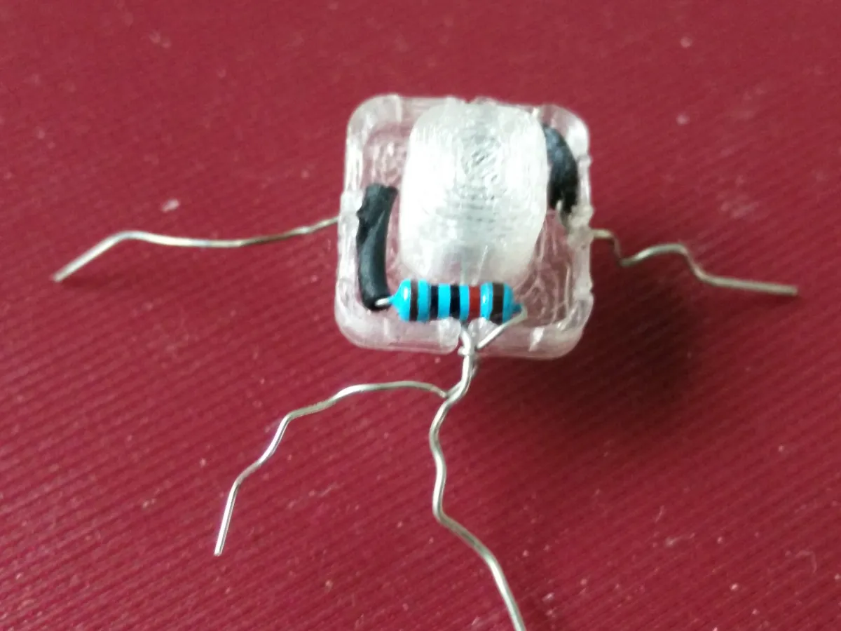 Giá đỡ cho điện trở quang LDR in bằng PLA trong suốt