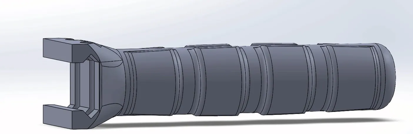 Cán súng với hệ thống gắn kết picatinny