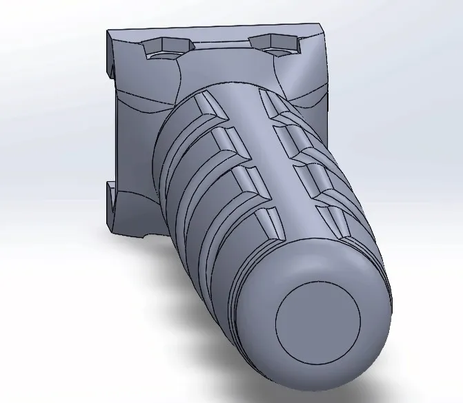 Cán súng với hệ thống gắn kết picatinny