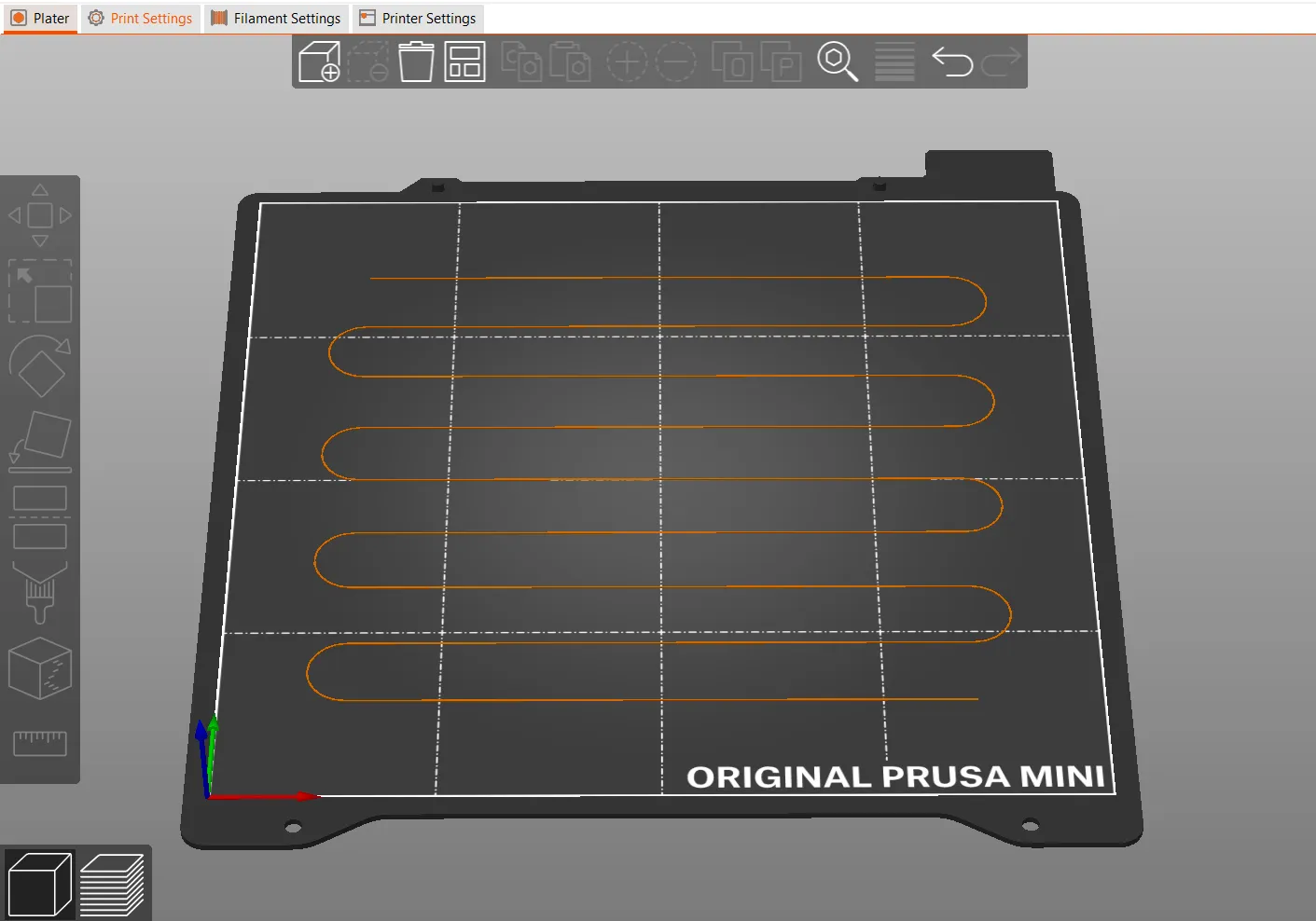 Bộ dụng cụ căn chỉnh giường in 3D với họa tiết zigzag và l...