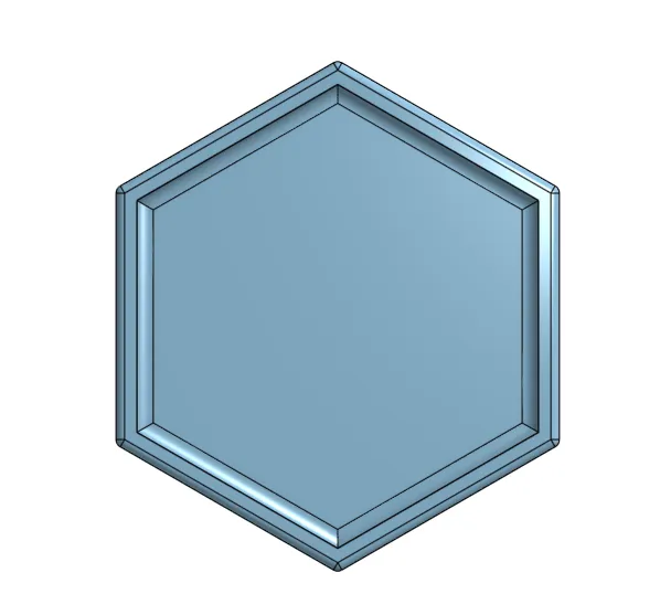 Giá đỡ bút hình lục giác trang trí nội thất