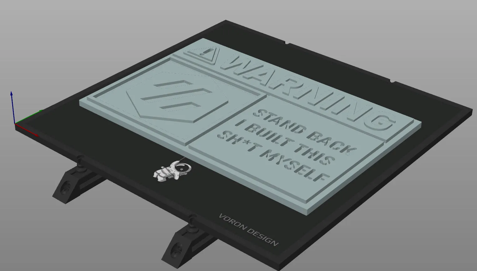 Biển cảnh báo Voron hài hước