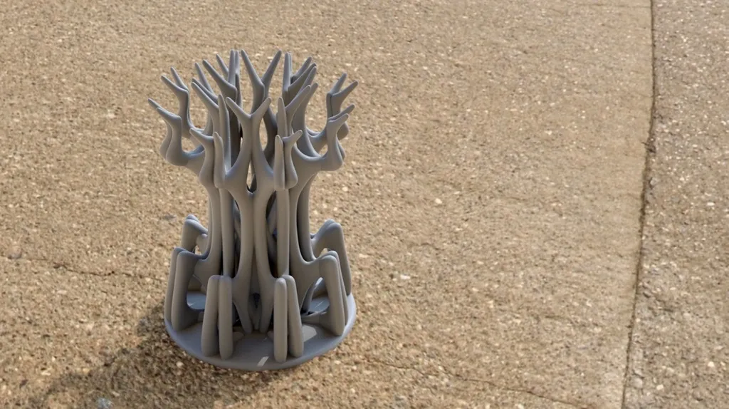 Cấu trúc cây hữu cơ in 3D không cần hỗ trợ