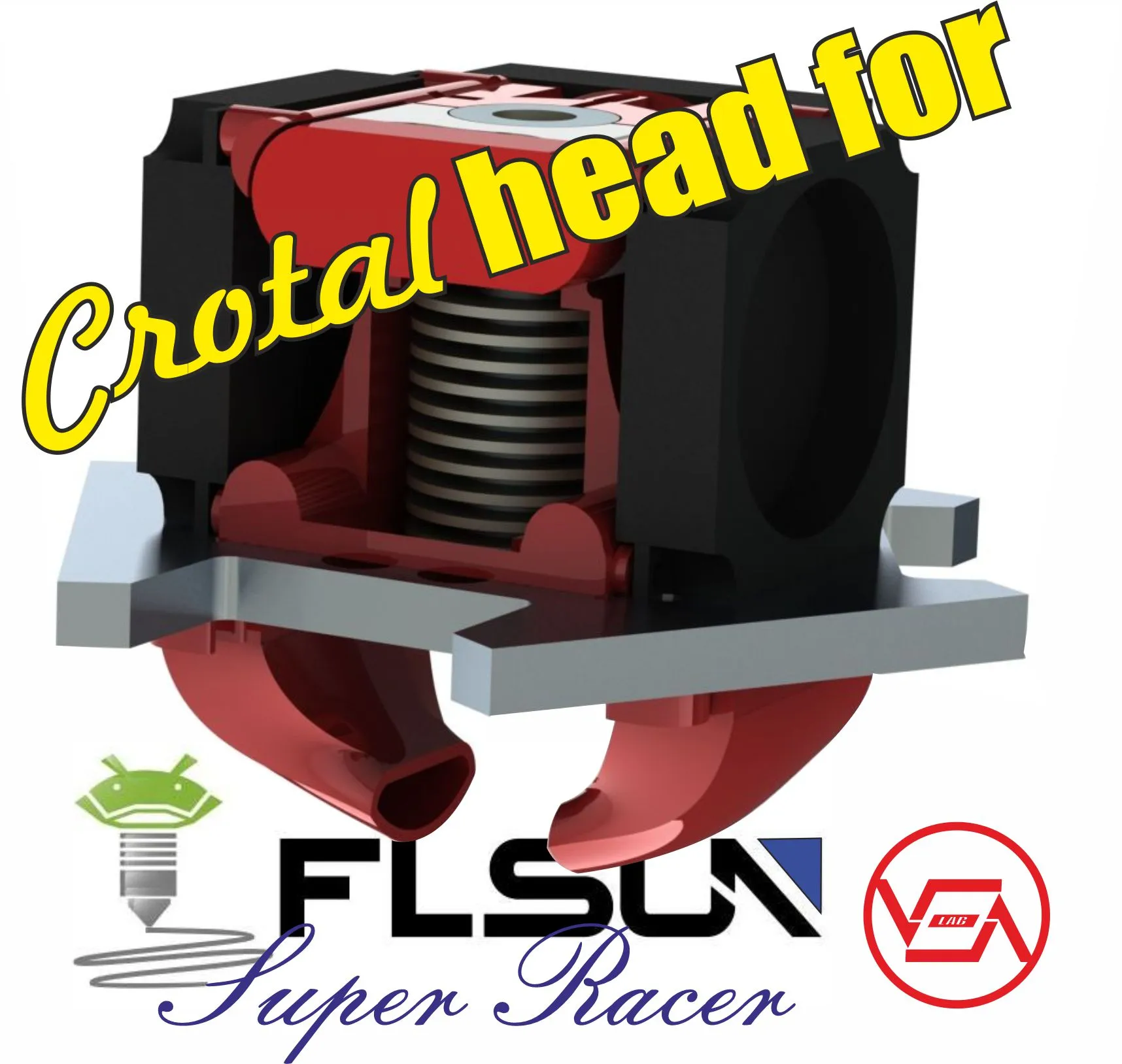 Đầu Crotal cho máy in FLSUN Super Racer