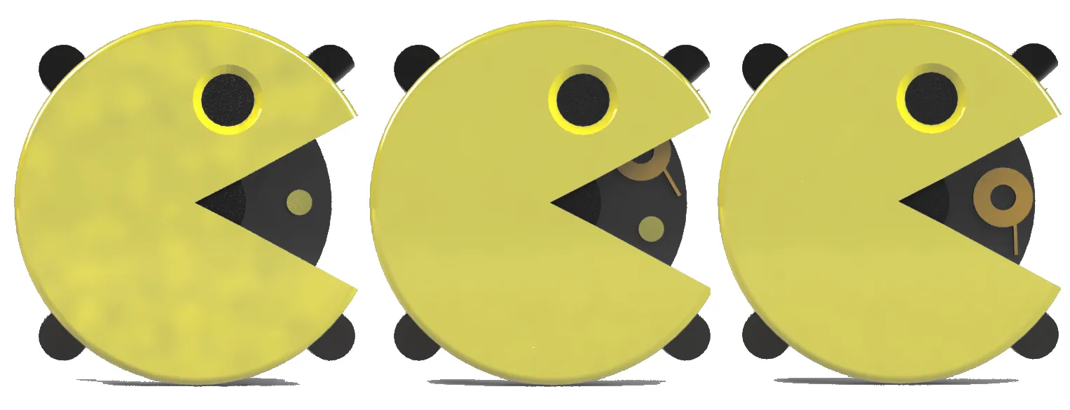 Bộ mô hình trực quan động cơ PACMAN nhiều màu sắc