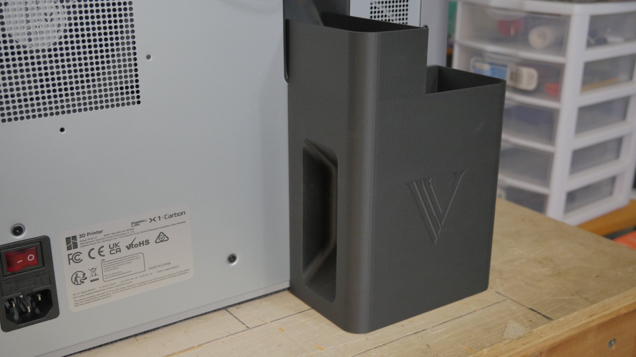 Hệ thống ống xả lớn từ tính cho Bambu Lab X1 Carbon