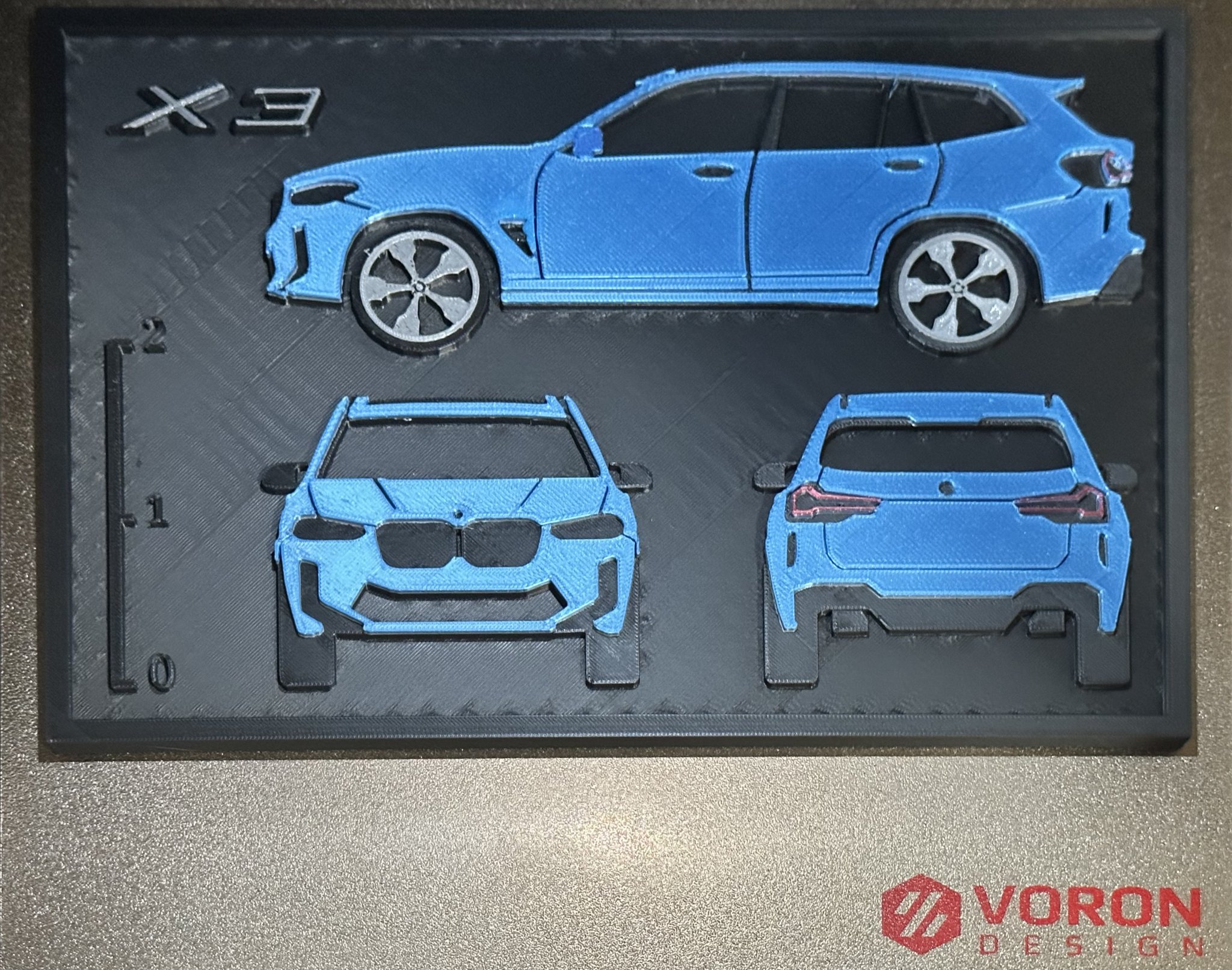 Bản thiết kế X3 với các khu vực tô màu bổ sung