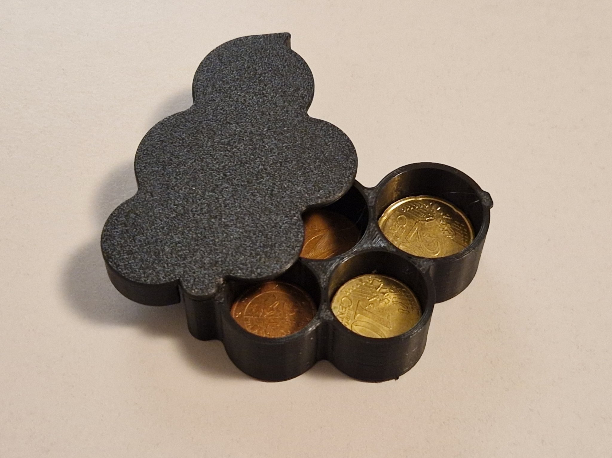 Ví đựng tiền xu Euro thông minh với nắp xoay