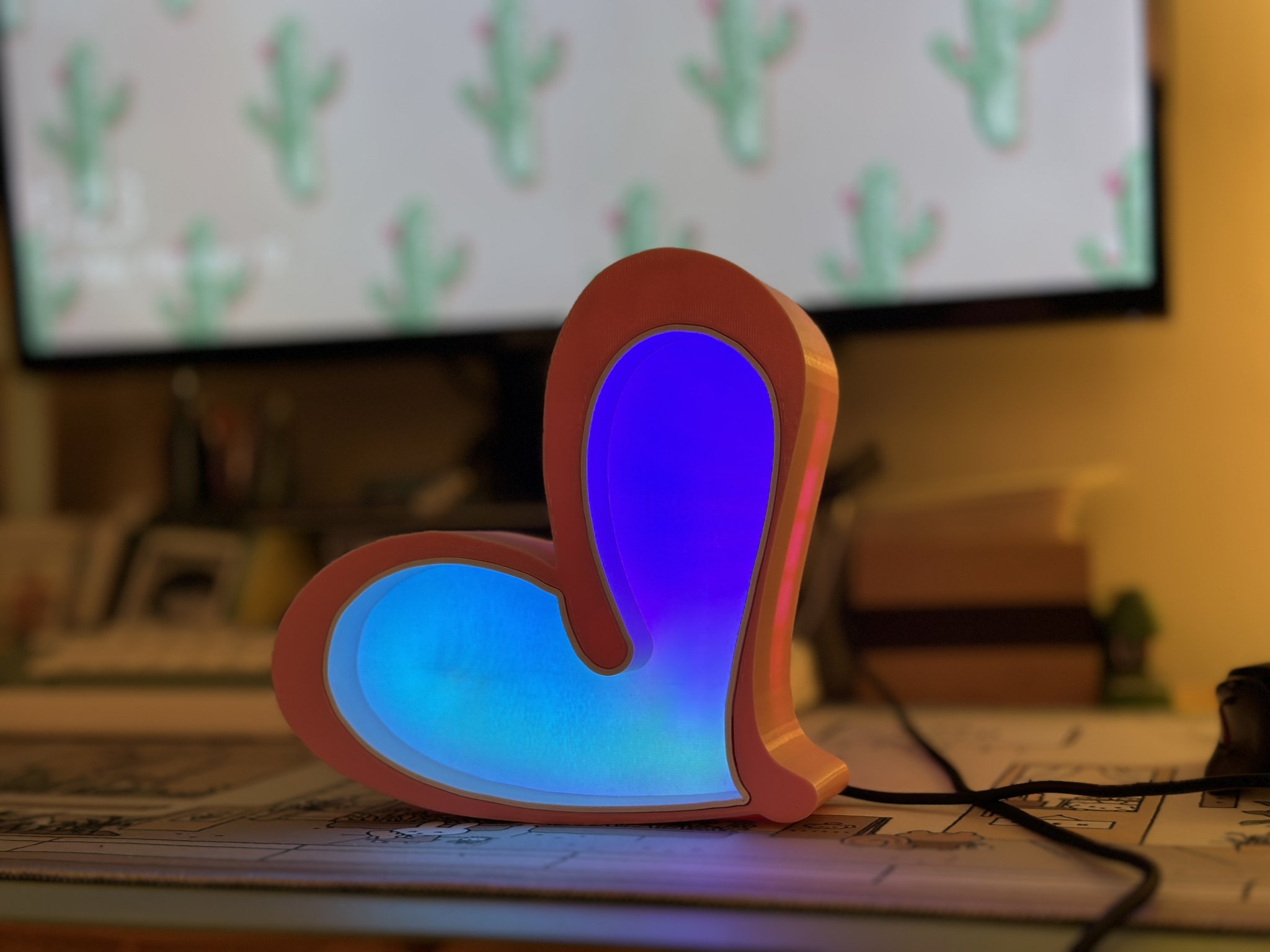 Đèn LED hình trái tim cho ngày Valentine