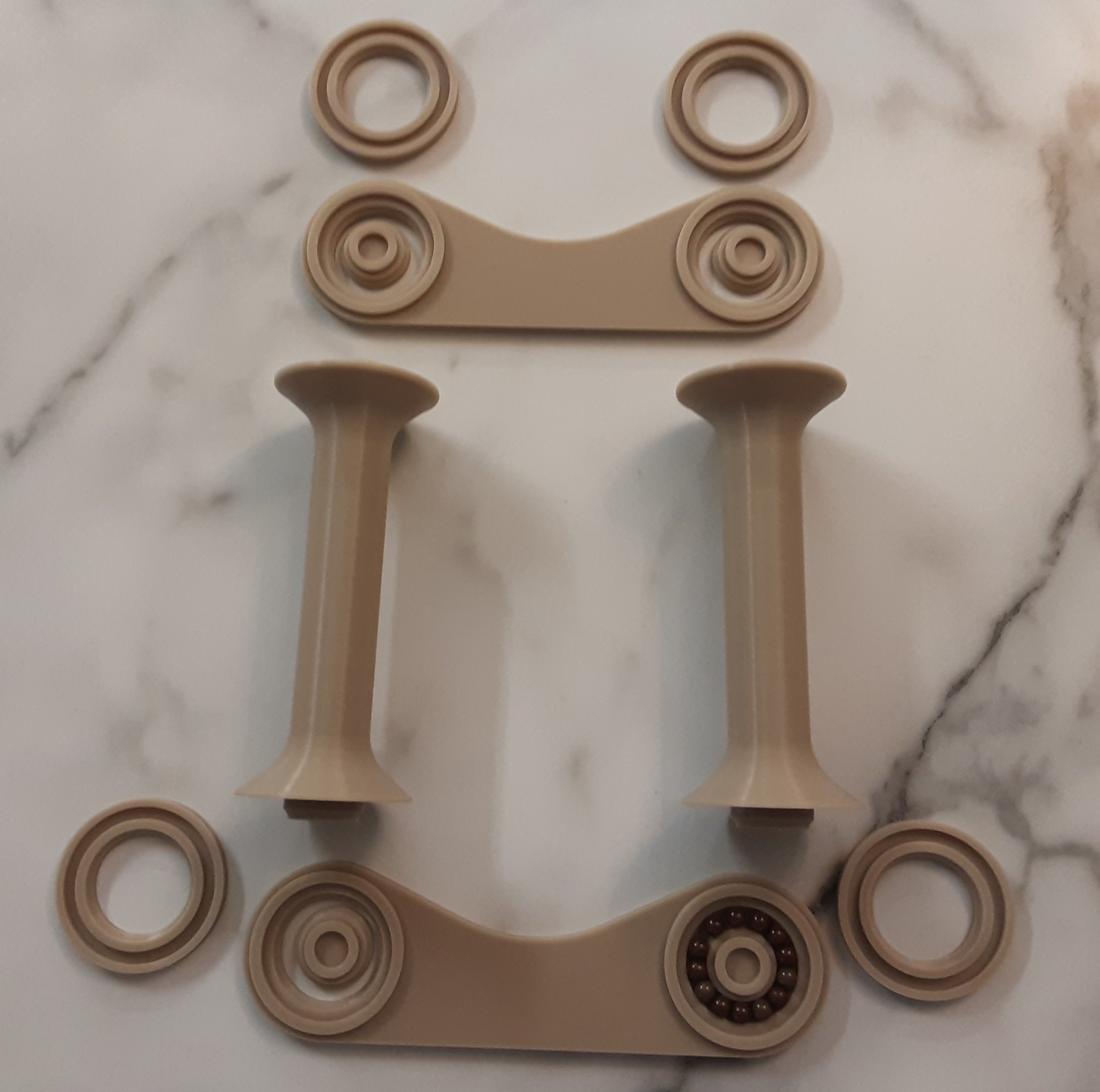 Giá đỡ cuộn filament tự chế với vòng bi in 3D