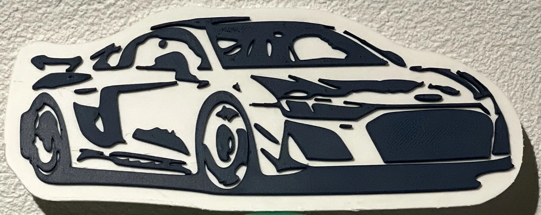 Hình ảnh bóng silhouette Audi R8 với thiết kế hai màu