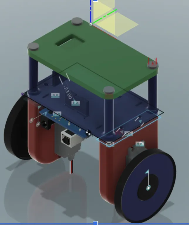 Robot cân bằng tự động sử dụng servo Parallax 360