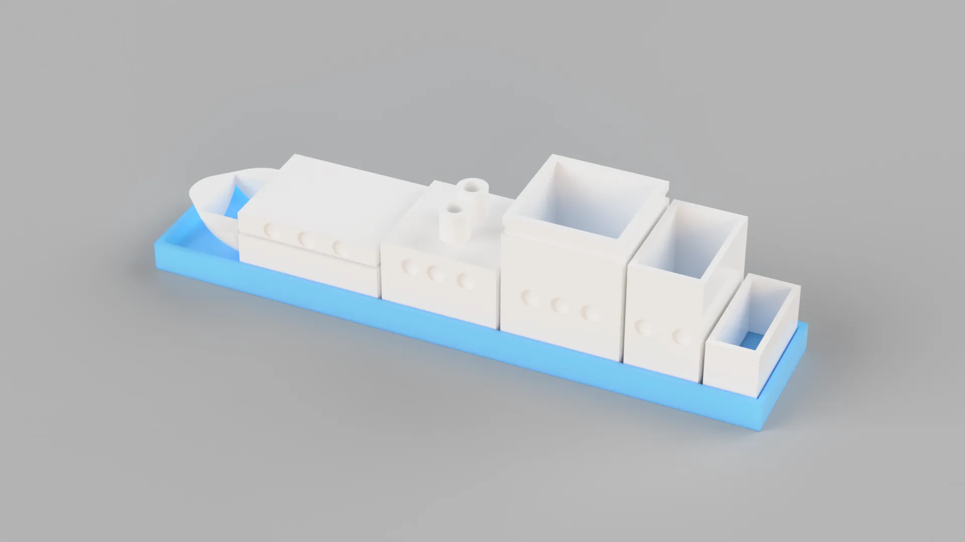 Bộ tổ chức bàn làm việc mô-đun hình thuyền và thành phố