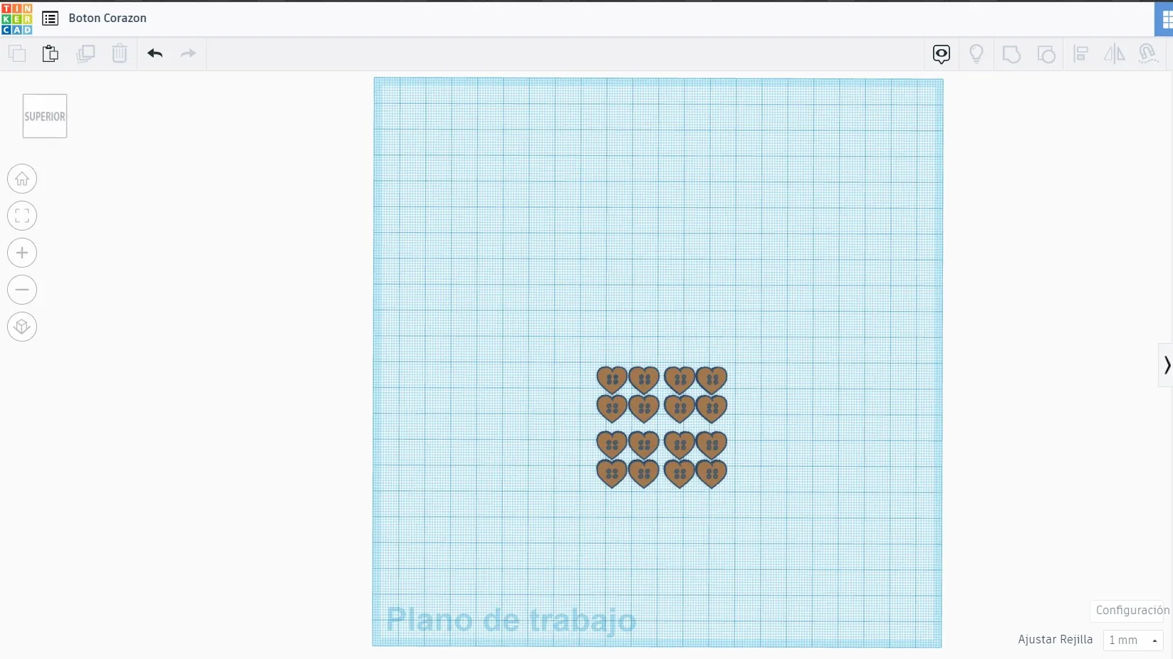 Nút bấm hình trái tim cho các dự án sáng tạo