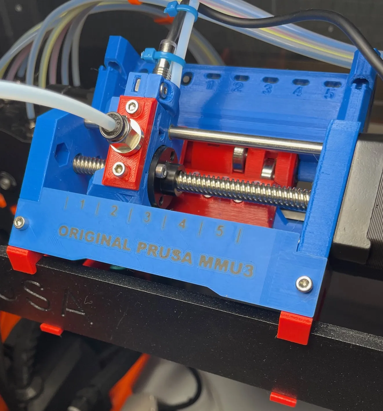 Bảng điều khiển trước mmu3 và giá đỡ collet 1/8" cho MMU3