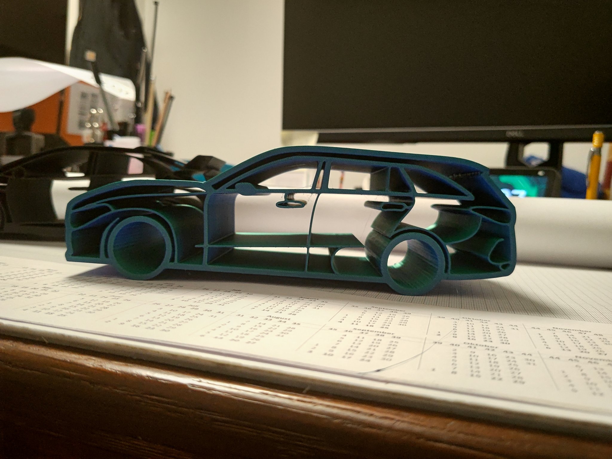 Silhouette Mercedes S206 T-Model cho mô hình in tại chỗ