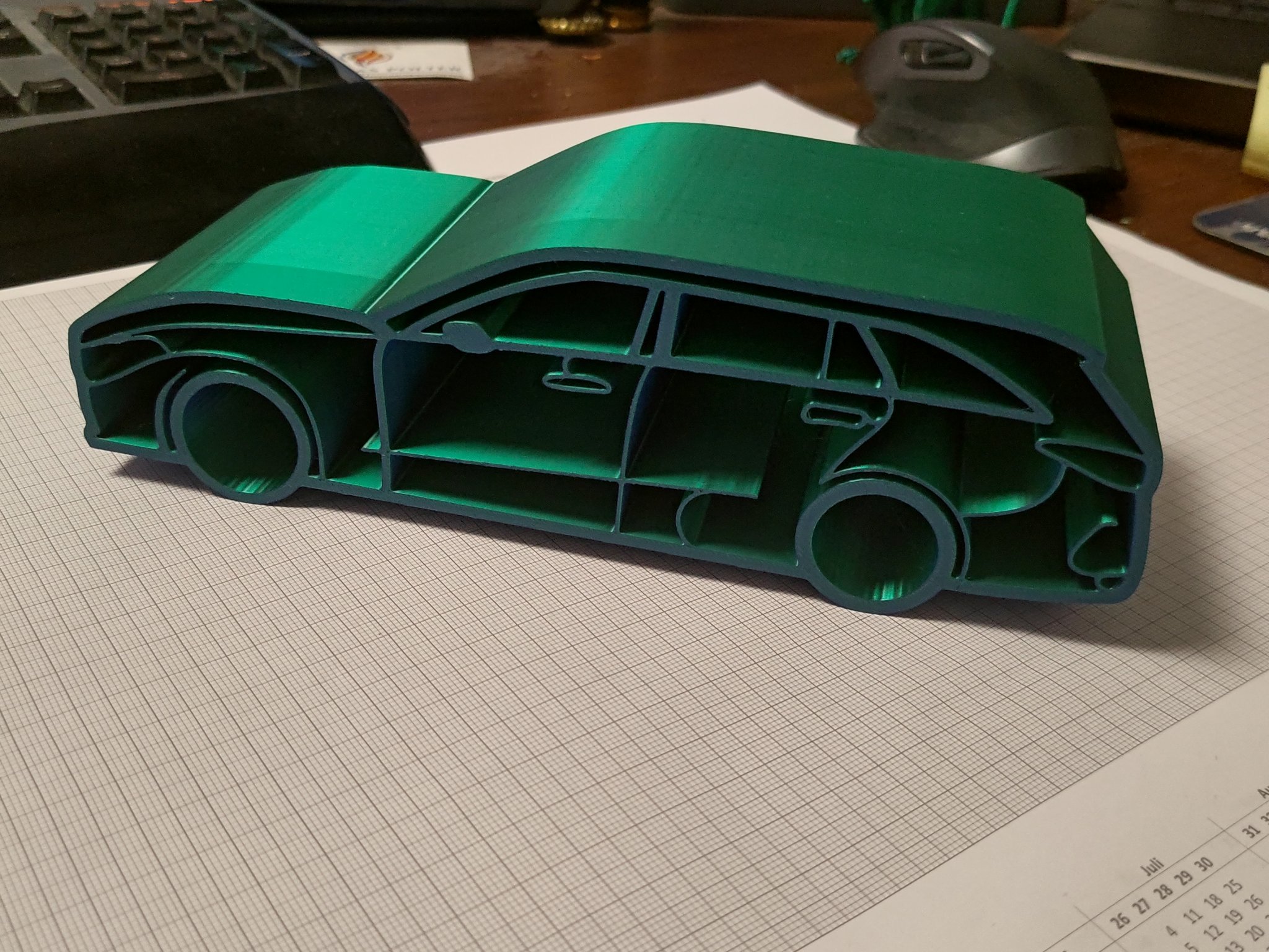 Silhouette Mercedes S206 T-Model cho mô hình in tại chỗ