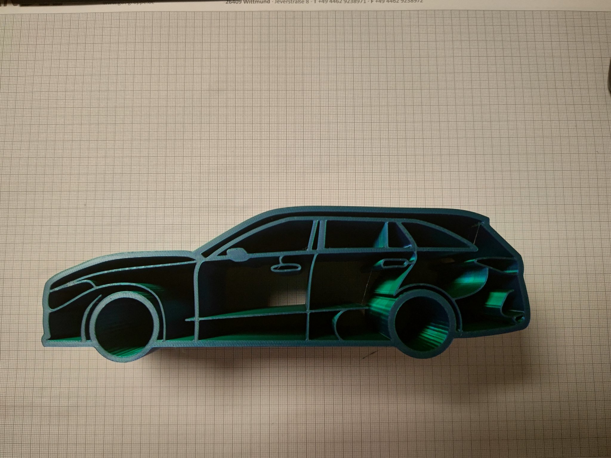 Silhouette Mercedes S206 T-Model cho mô hình in tại chỗ