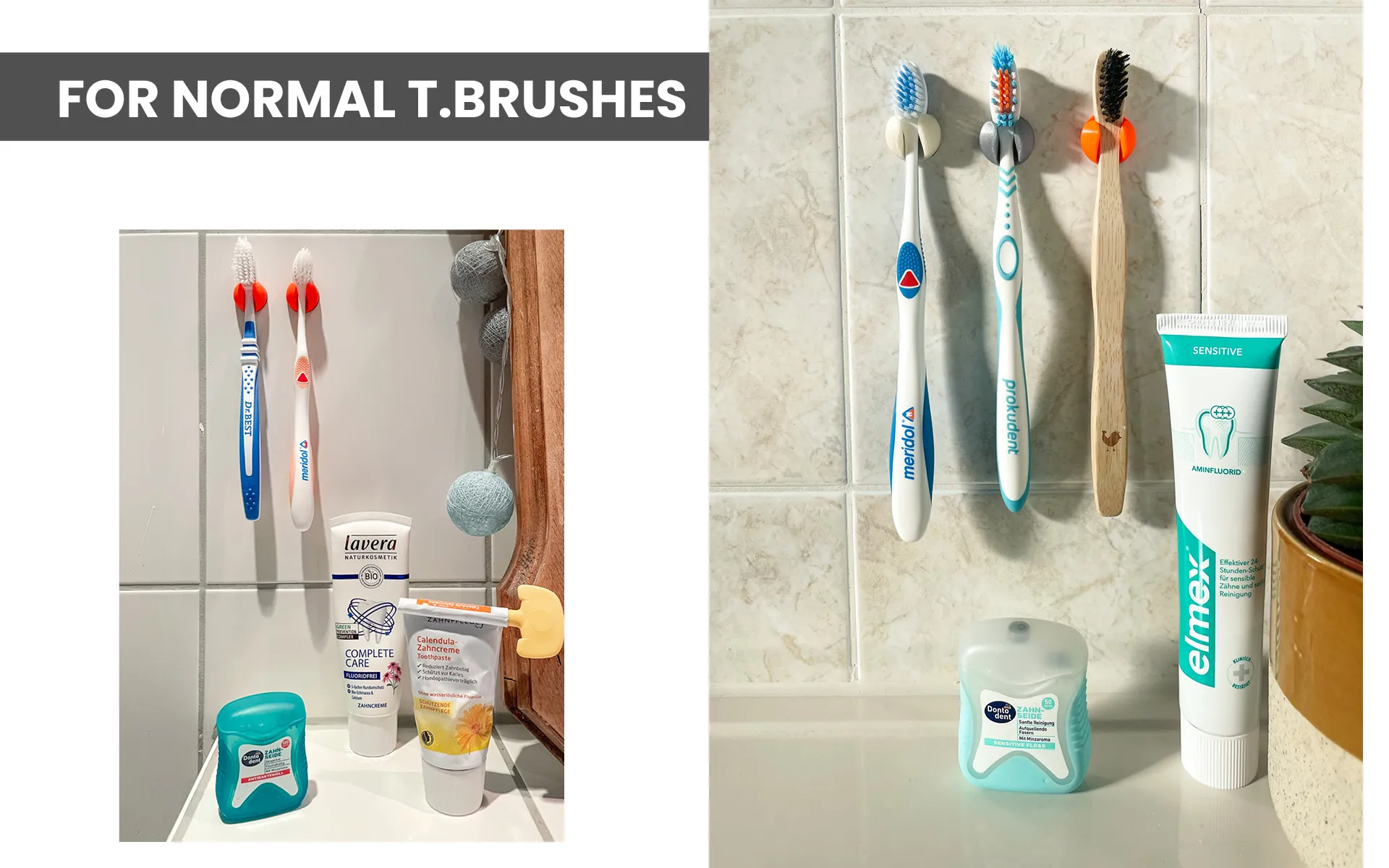 Giá đỡ bàn chải đánh răng đơn giản và thanh lịch