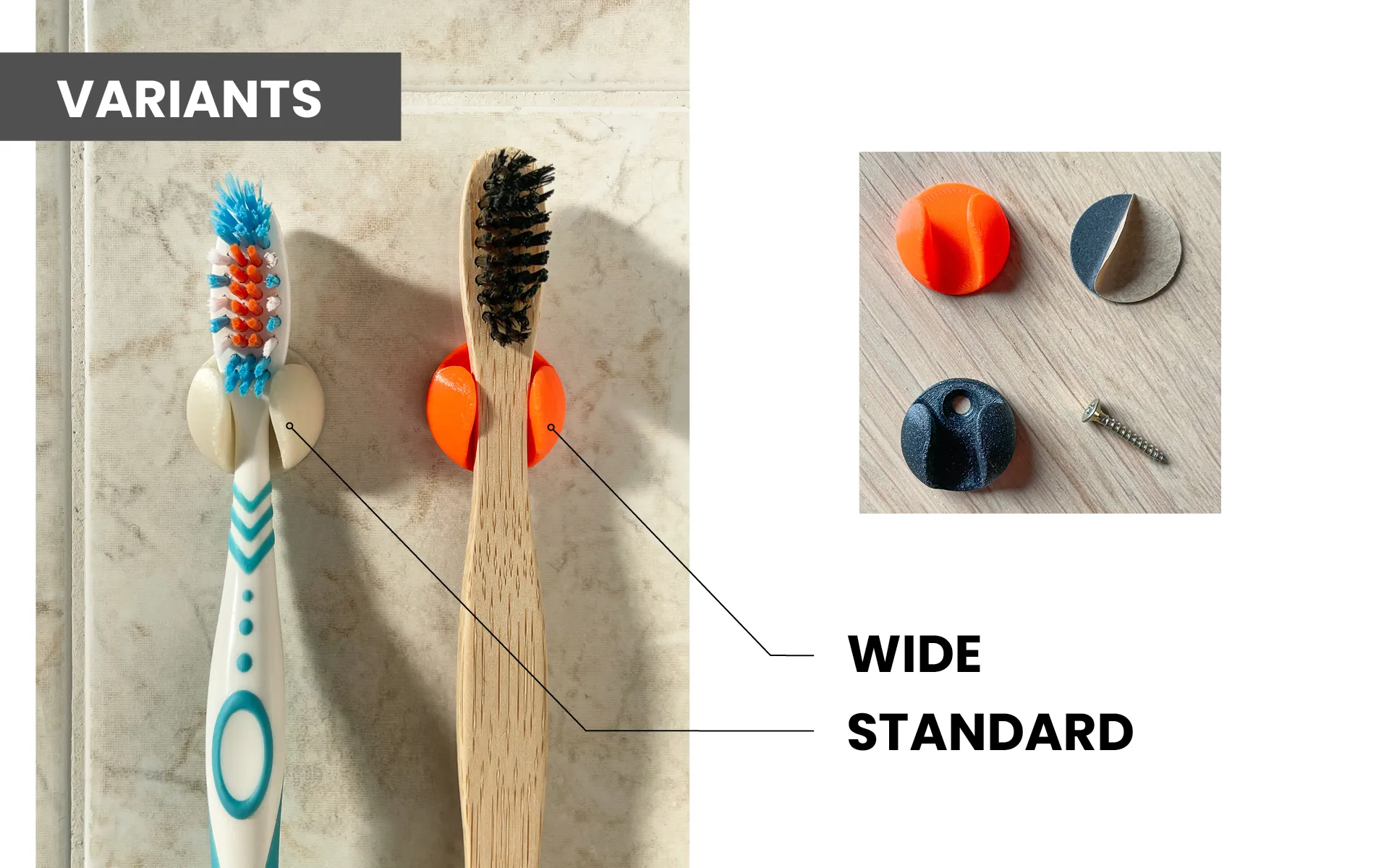 Giá đỡ bàn chải đánh răng đơn giản và thanh lịch