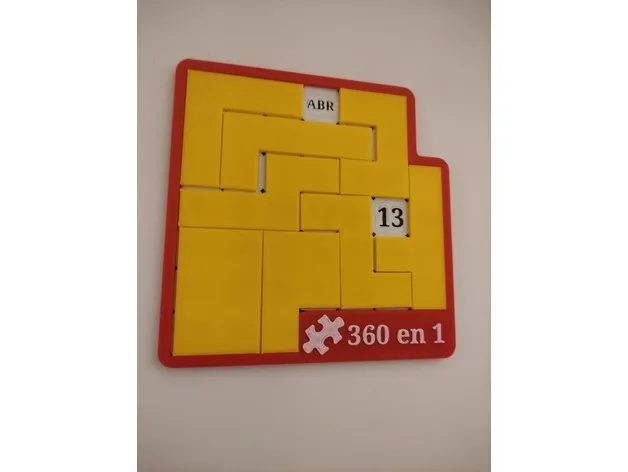 Bộ xếp hình 365 ngày với thiết kế đổi màu