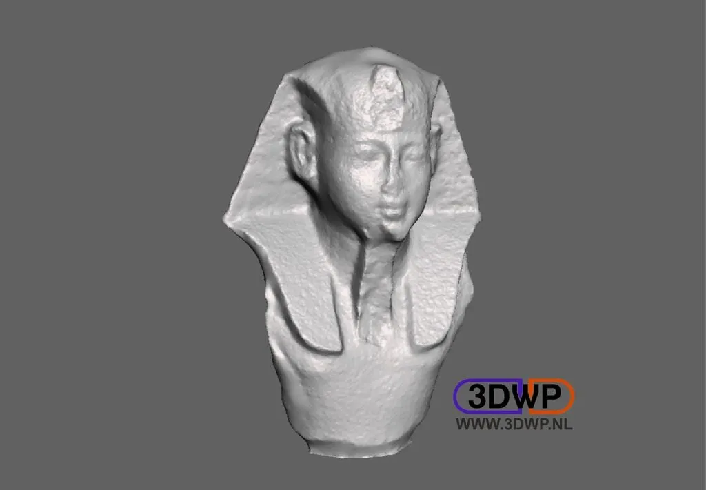 Tượng Pharaon Ai Cập từ Bảo tàng Anh 3D Scan