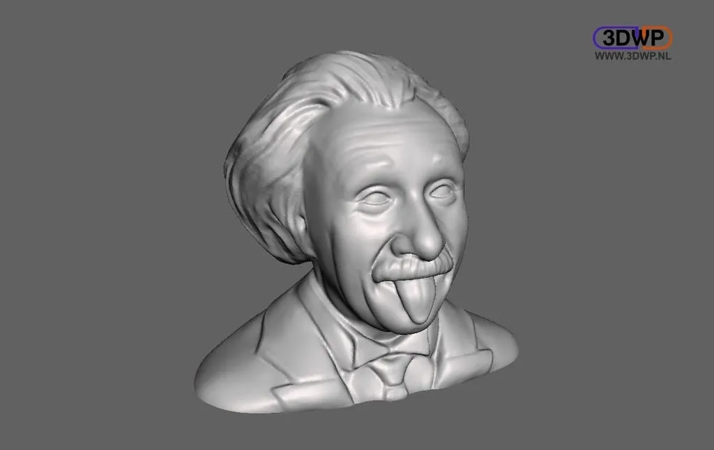 Tượng bán thân Albert Einstein được chỉnh sửa 3D